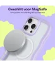 HappyCase Wavy Apple iPhone 16 Pro Hoesje MagSafe Back Cover Paars