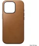 Nomad Modern Leather Apple iPhone 16 Pro Hoesje MagSafe English Tan