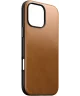 Nomad Modern Leather iPhone 16 Pro Max Hoesje Leer MagSafe English Tan