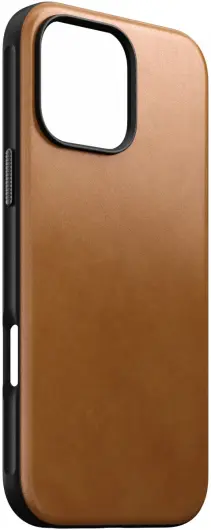 Nomad Modern Leather iPhone 16 Pro Max Hoesje Leer MagSafe English Tan afbeelding 11