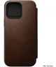 Nomad Modern Leather Folio Apple iPhone 16 Pro Max Hoesje Bruin