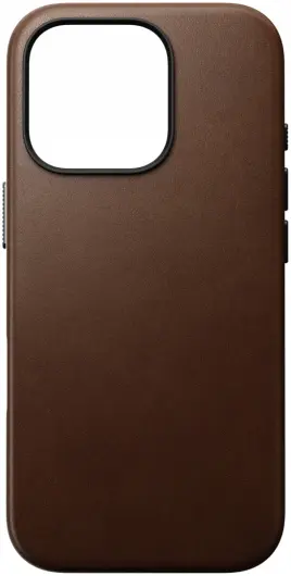 Nomad Traditional Leather iPhone 16 Pro Hoesje Leer MagSafe Bruin afbeelding 7