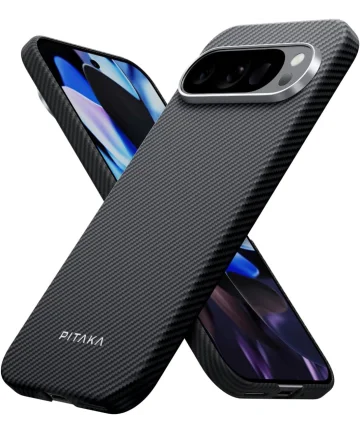 PITAKA MagEZ 5 Google Pixel 9 Pro XL Hoesje 600D Ultra Dun MagSafe Zwart Hoesjes