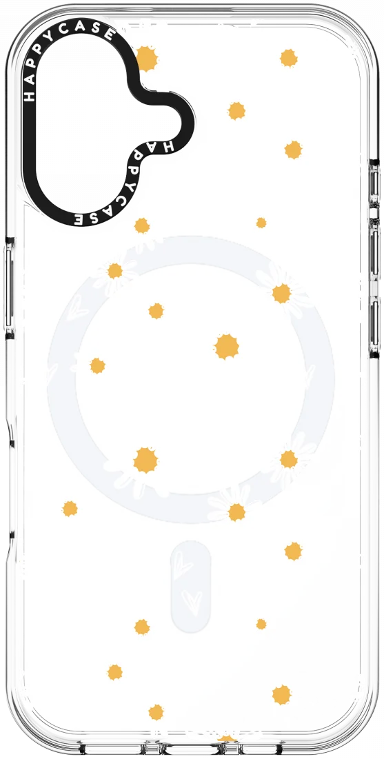 HappyCase Joy Apple iPhone 16 Hoesje MagSafe Back Cover Daisy Hearts afbeelding 16