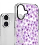 HappyCase Joy Apple iPhone 16 Hoesje MagSafe Back Cover Purple Floral