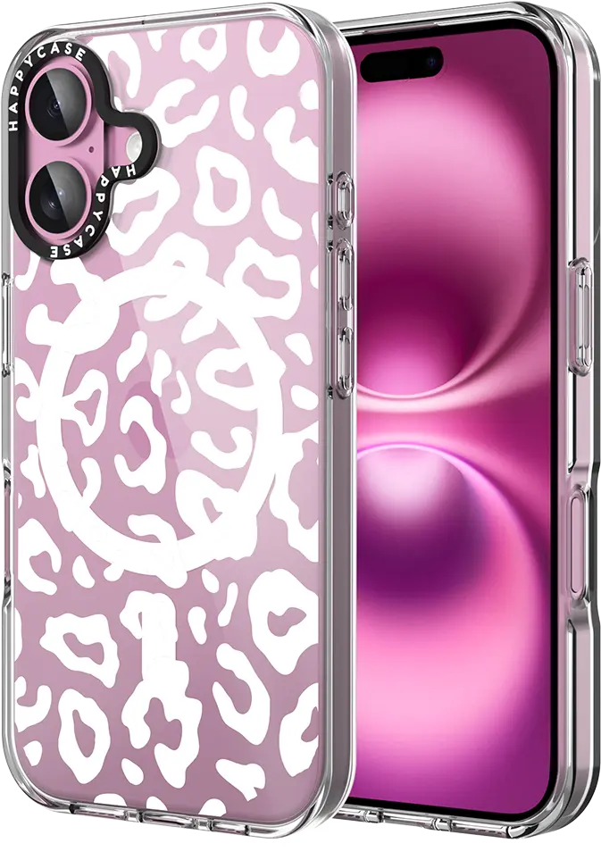 HappyCase Joy Apple iPhone 16 Hoesje MagSafe Back Cover Wild Leopard afbeelding 1