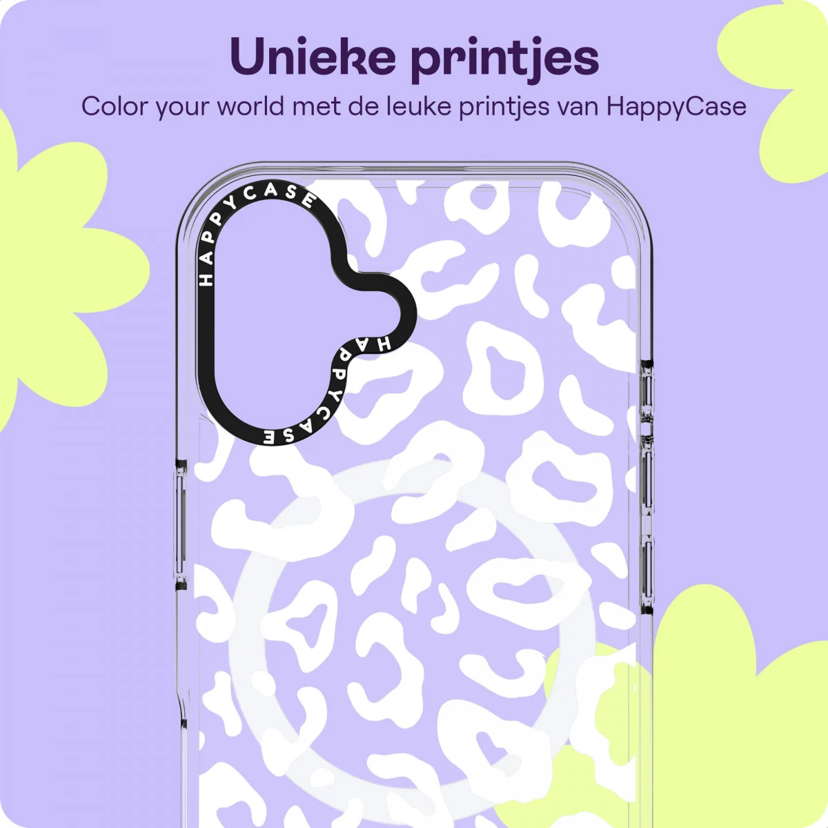 HappyCase Joy Apple iPhone 16 Hoesje MagSafe Back Cover Wild Leopard afbeelding 4