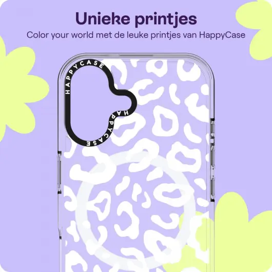 HappyCase Joy Apple iPhone 16 Hoesje MagSafe Back Cover Wild Leopard afbeelding 4
