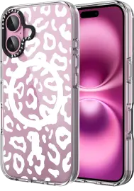 HappyCase Joy Apple iPhone 16 Hoesje MagSafe Back Cover Wild Leopard