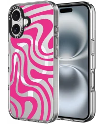 HappyCase Joy Apple iPhone 16 Hoesje MagSafe Back Cover Wavy Swirl