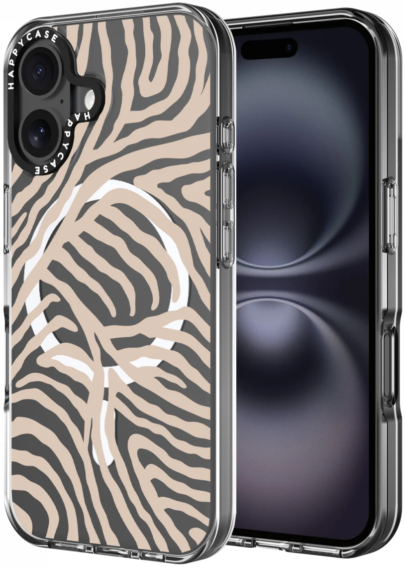 HappyCase Joy Apple iPhone 16 Hoesje MagSafe Back Cover Safari Tiger afbeelding 1