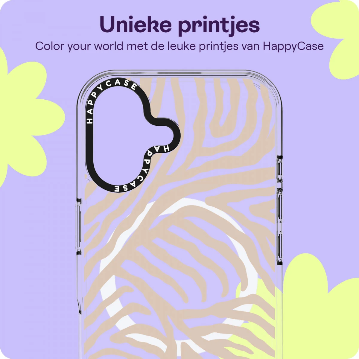 HappyCase Joy Apple iPhone 16 Hoesje MagSafe Back Cover Safari Tiger afbeelding 4