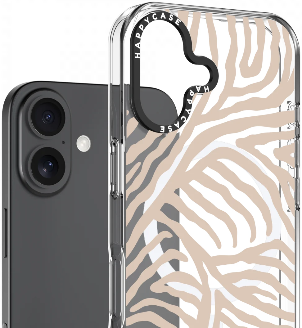 HappyCase Joy Apple iPhone 16 Hoesje MagSafe Back Cover Safari Tiger afbeelding 2