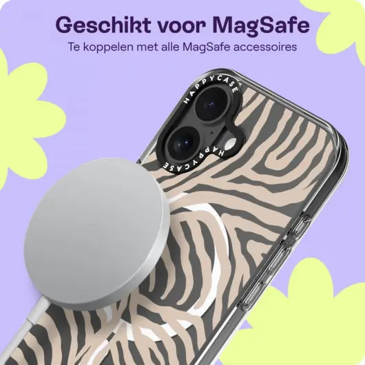 HappyCase Joy Apple iPhone 16 Hoesje MagSafe Back Cover Safari Tiger afbeelding 5