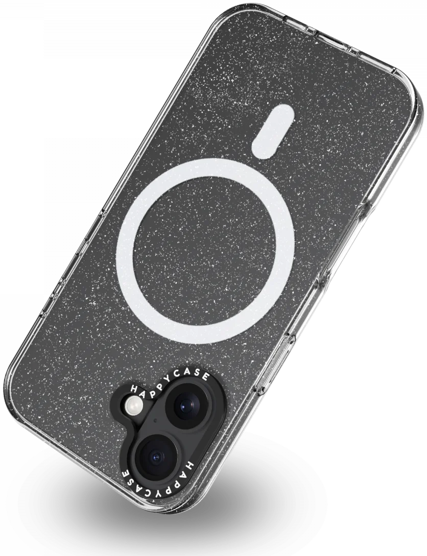 HappyCase Joy Apple iPhone 16 Hoesje MagSafe Back Cover Sparkle Glitter afbeelding 14