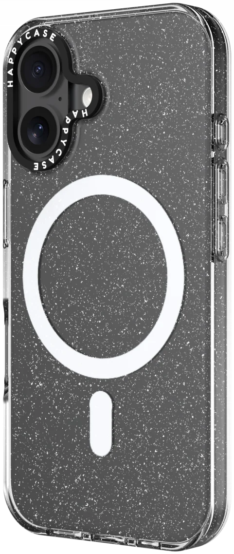 HappyCase Joy Apple iPhone 16 Hoesje MagSafe Back Cover Sparkle Glitter afbeelding 17