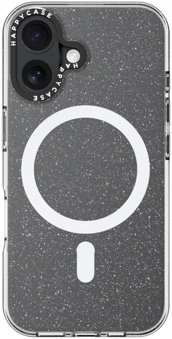 HappyCase Joy Apple iPhone 16 Hoesje MagSafe Back Cover Sparkle Glitter afbeelding 15