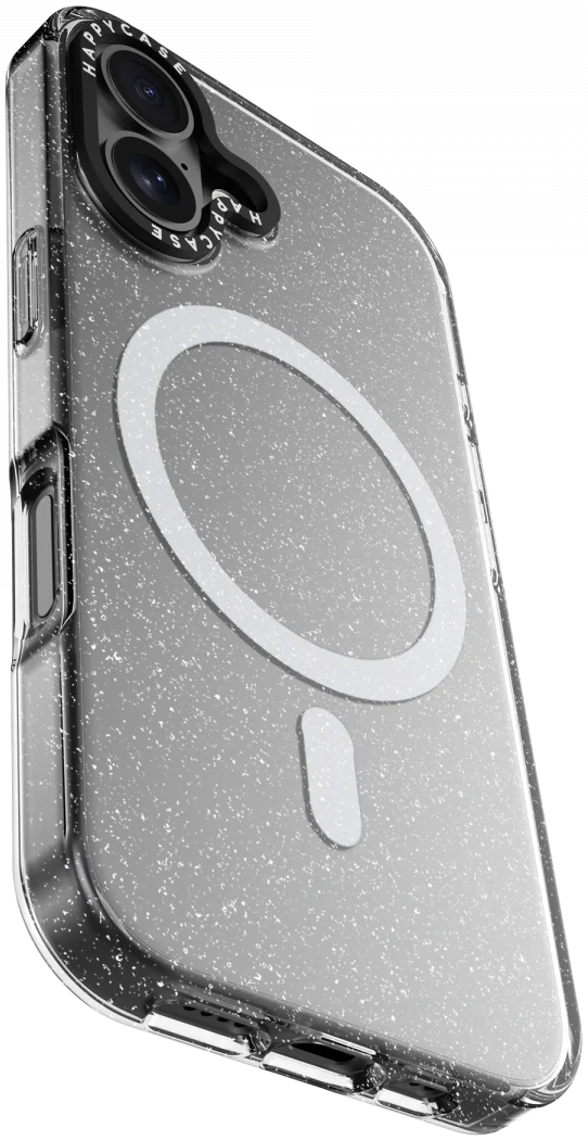 HappyCase Joy Apple iPhone 16 Hoesje MagSafe Back Cover Sparkle Glitter afbeelding 13