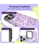 HappyCase Joy Apple iPhone 16 Pro Hoesje MagSafe Back Cover Purple Floral