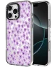 HappyCase Joy Apple iPhone 16 Pro Hoesje MagSafe Back Cover Purple Floral