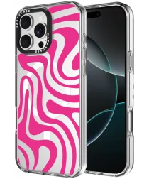 HappyCase Joy Apple iPhone 16 Pro Hoesje MagSafe Back Cover Wavy Swirl