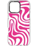 HappyCase Joy Apple iPhone 16 Pro Hoesje MagSafe Back Cover Wavy Swirl