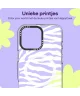 HappyCase Joy Apple iPhone 16 Pro Hoesje MagSafe Back Cover Silver Zebra