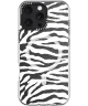 HappyCase Joy Apple iPhone 16 Pro Hoesje MagSafe Back Cover Silver Zebra