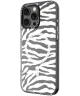 HappyCase Joy Apple iPhone 16 Pro Hoesje MagSafe Back Cover Silver Zebra