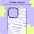 HappyCase Joy Apple iPhone 16 Pro Hoesje MagSafe Back Cover Silver Zebra afbeelding 4