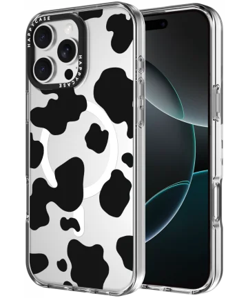 HappyCase Joy Apple iPhone 16 Pro Hoesje MagSafe Back Cover Spotty Cow Hoesjes