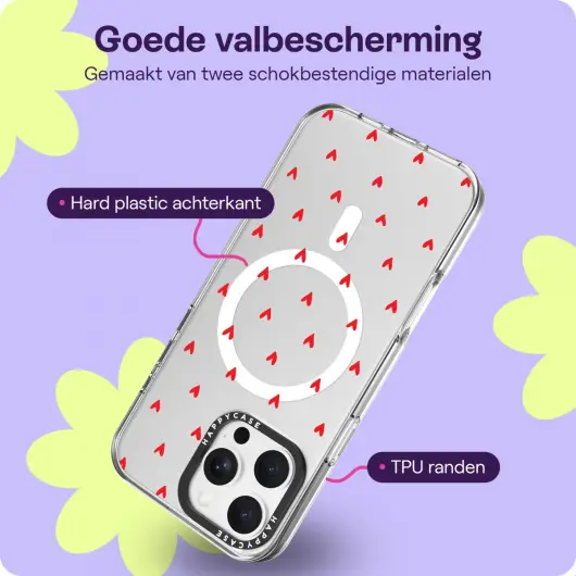 HappyCase Joy Apple iPhone 16 Pro Max Hoesje MagSafe Back Cover Love Hearts afbeelding 6