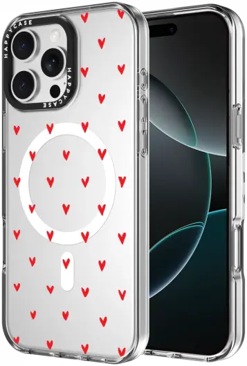 HappyCase Joy Apple iPhone 16 Pro Max Hoesje MagSafe Back Cover Love Hearts afbeelding 1