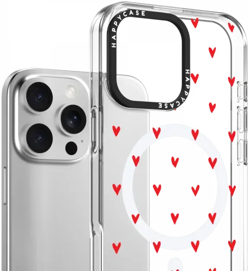HappyCase Joy Apple iPhone 16 Pro Max Hoesje MagSafe Back Cover Love Hearts afbeelding 2