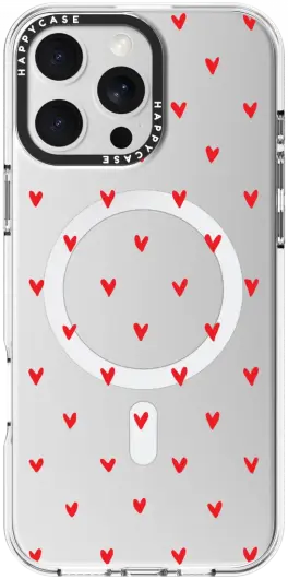 HappyCase Joy Apple iPhone 16 Pro Max Hoesje MagSafe Back Cover Love Hearts afbeelding 14