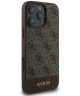 Guess 4G Bottom Stripe Apple iPhone 16 Pro Hoesje Back Cover Bruin