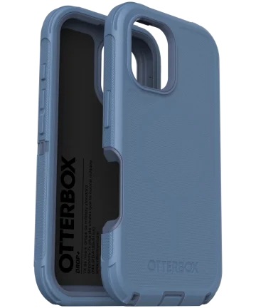 OtterBox Defender MagSafe Apple iPhone 16 Hoesje Back Cover Blauw Hoesjes