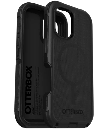 OtterBox Defender MagSafe Apple iPhone 16 Hoesje Back Cover Zwart Hoesjes