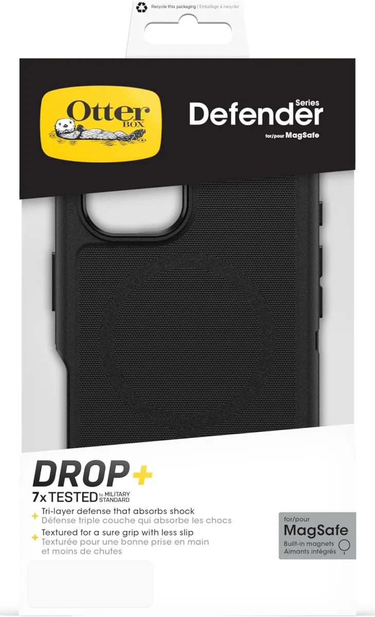 OtterBox Defender MagSafe Apple iPhone 16 Hoesje Back Cover Zwart afbeelding 4