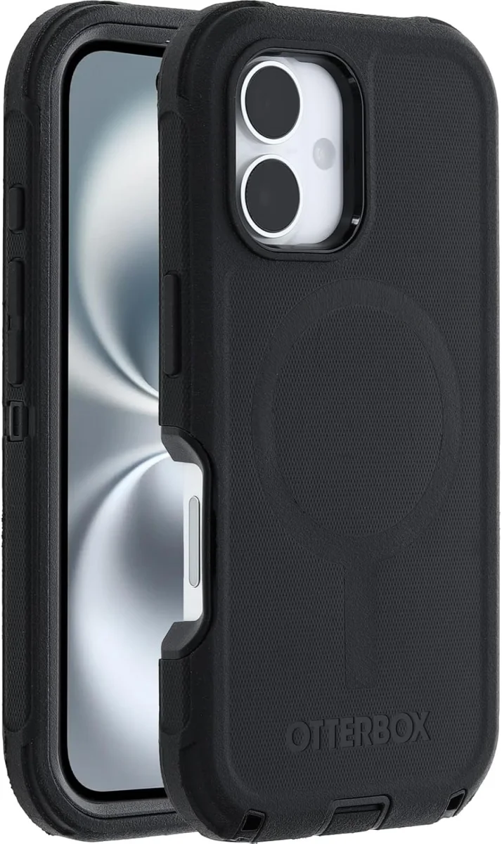 OtterBox Defender MagSafe Apple iPhone 16 Hoesje Back Cover Zwart afbeelding 1