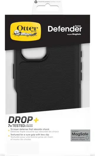 OtterBox Defender MagSafe Apple iPhone 16 Hoesje Back Cover Zwart afbeelding 4