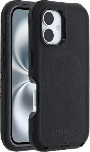 OtterBox Defender MagSafe Apple iPhone 16 Hoesje Back Cover Zwart afbeelding 1