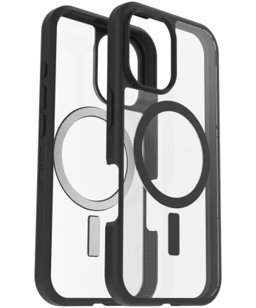 OtterBox React MagSafe Apple iPhone 16 Hoesje Back Cover Zwart Hoesjes