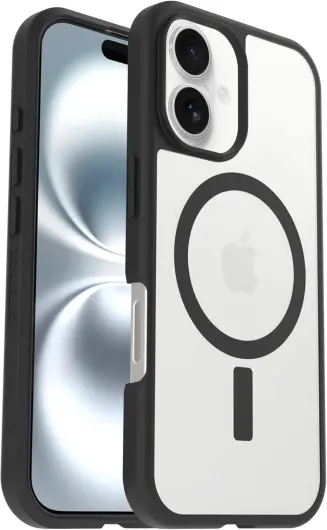 OtterBox React MagSafe Apple iPhone 16 Hoesje Back Cover Zwart afbeelding 1