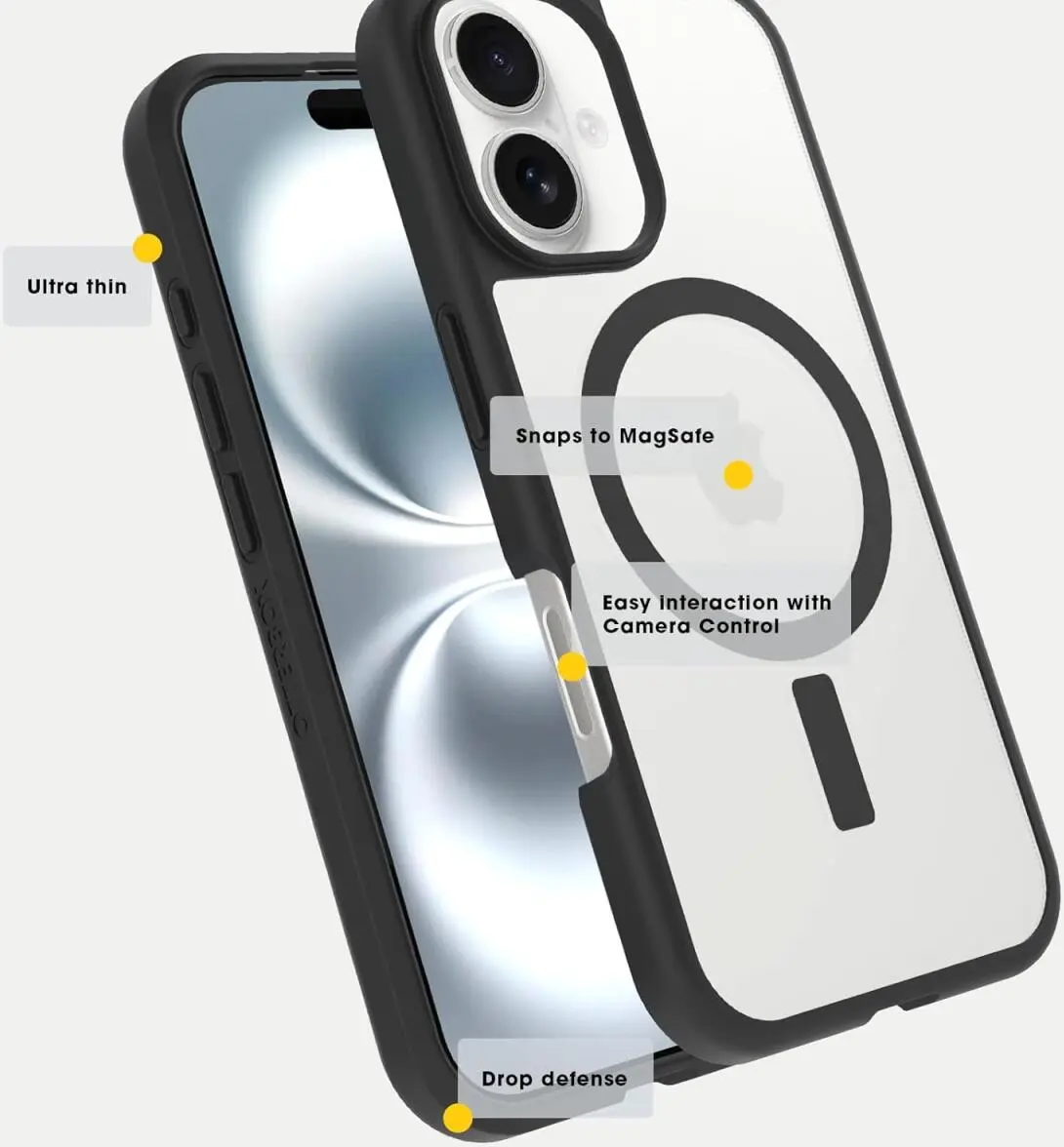 OtterBox React MagSafe Apple iPhone 16 Hoesje Back Cover Blauw afbeelding 10