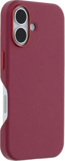 OtterBox Symmetry Cactus Leer MagSafe Apple iPhone 16 Hoesje Rood afbeelding 4