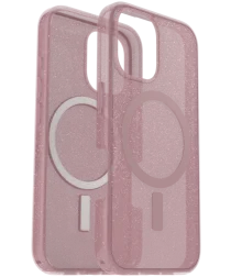 OtterBox Symmetry MagSafe Apple iPhone 16 Hoesje Clear Roze