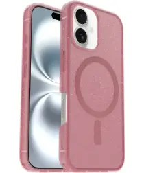 OtterBox Symmetry MagSafe Apple iPhone 16 Hoesje Clear Roze afbeelding