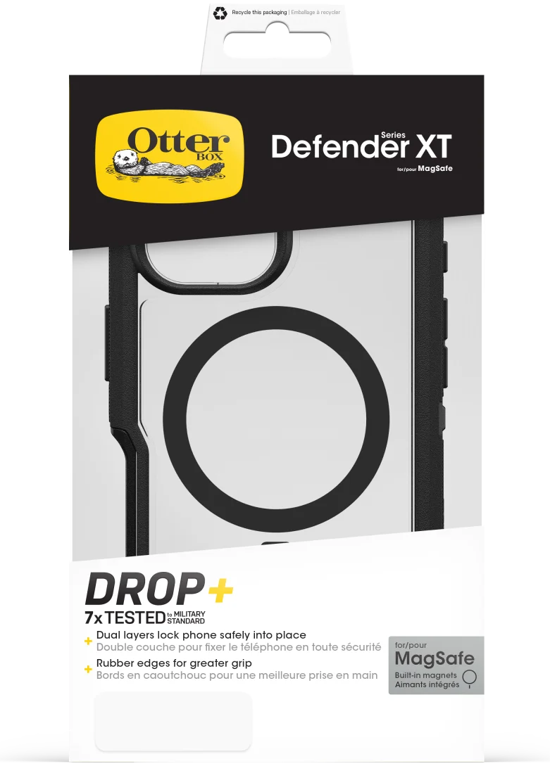 OtterBox Defender XT MagSafe iPhone 16 Plus Hoesje Back Cover Zwart afbeelding 8