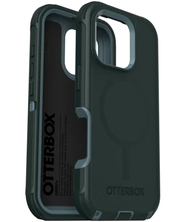 OtterBox Defender MagSafe Apple iPhone 16 Pro Hoesje Back Cover Groen Hoesjes